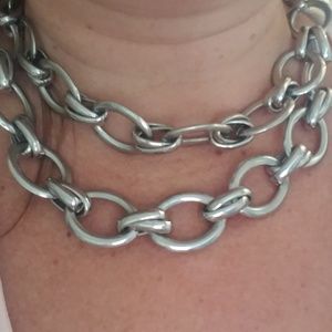 Double thick chain clasp necklace from Loft